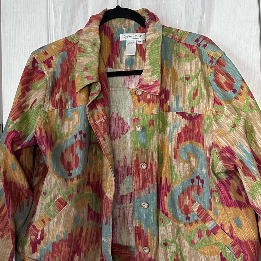 Coldwater creek colorful jacket